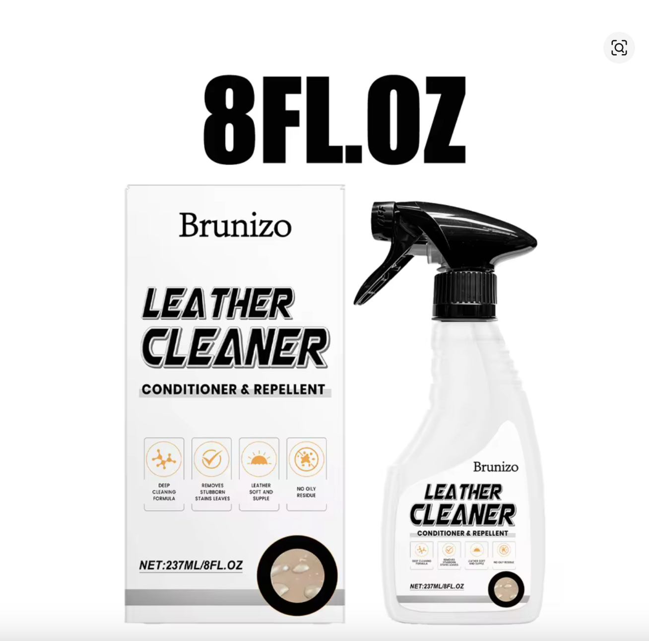 Spray nettoyant pour cuir